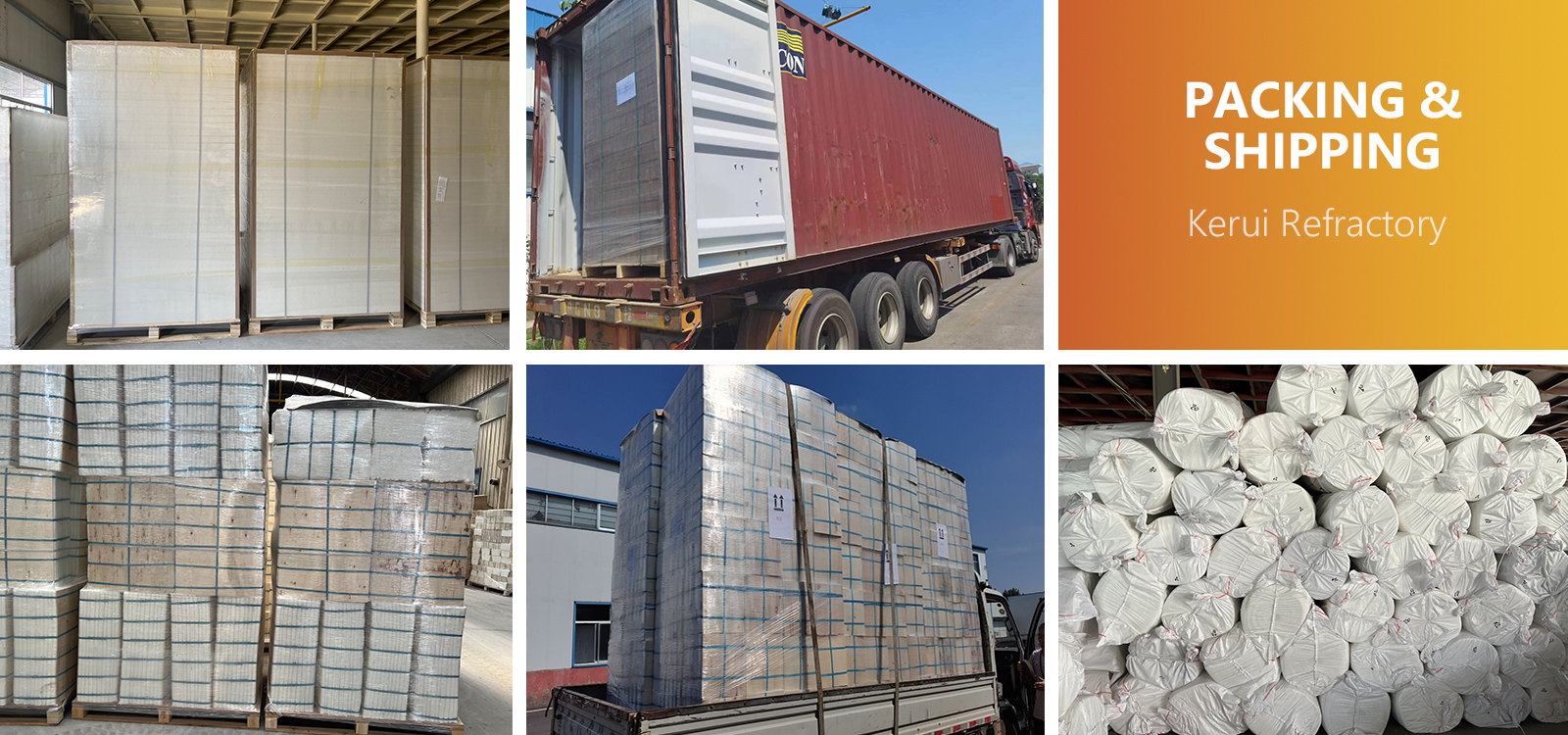 delivery of Kerui ceramic fiber products