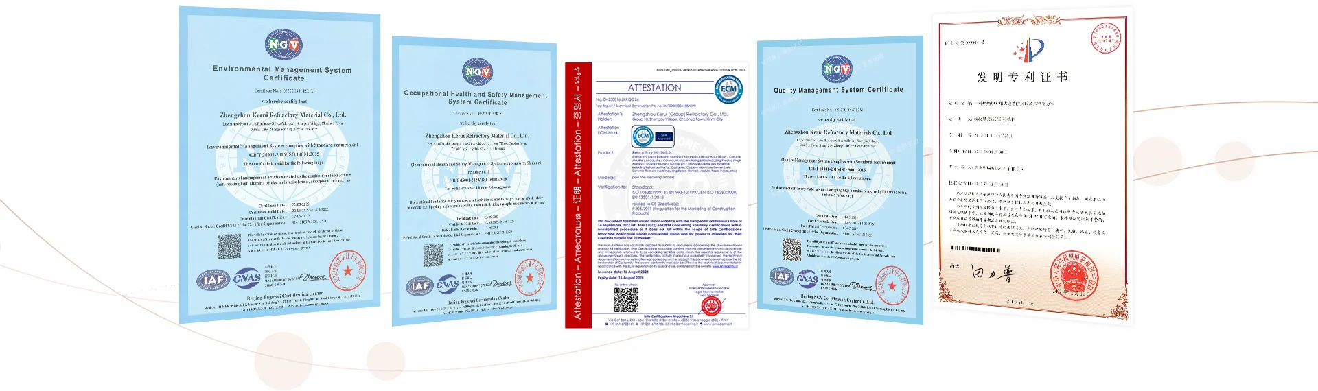 KERUI Certificates